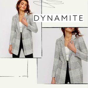 HOUNDSTOOTH TEXTURED DYNAMITE TRENCH